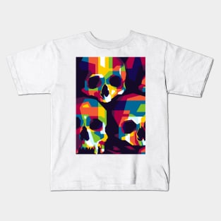 Skulls Pop Art Kids T-Shirt